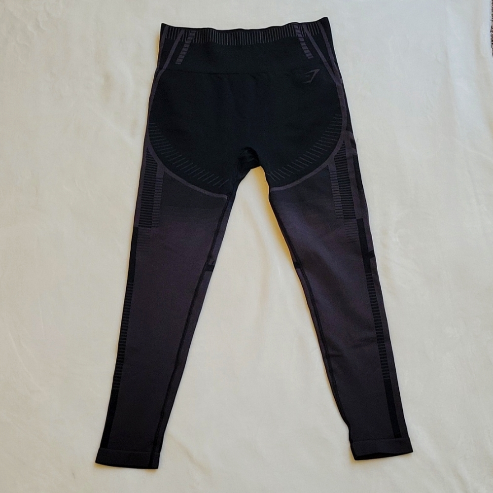 Gymshark Geo Seamless Leggings Black Size Large